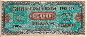 500 francs Drapeau type 1944