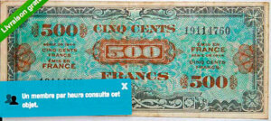 500 francs Drapeau type 1944