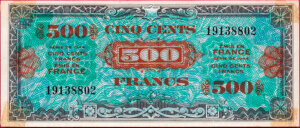 500 francs Drapeau type 1944