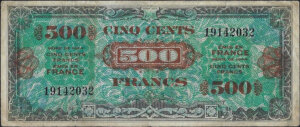 500 francs Drapeau type 1944