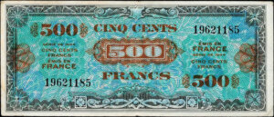 500 francs Drapeau type 1944