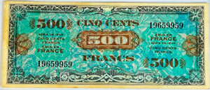 500 francs Drapeau type 1944