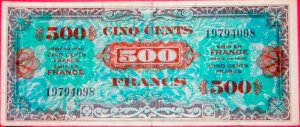 500 francs Drapeau type 1944