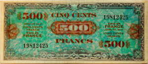 500 francs Drapeau type 1944