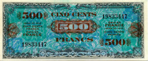 500 francs Drapeau type 1944