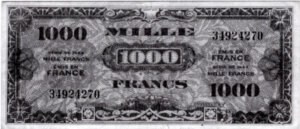 1000 francs Drapeau type 1944