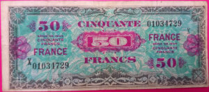 50 francs France type 1945