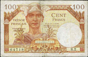 100 francs Trésor Français type 1947