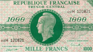 1000 francs Marianne Thomas De La Rue