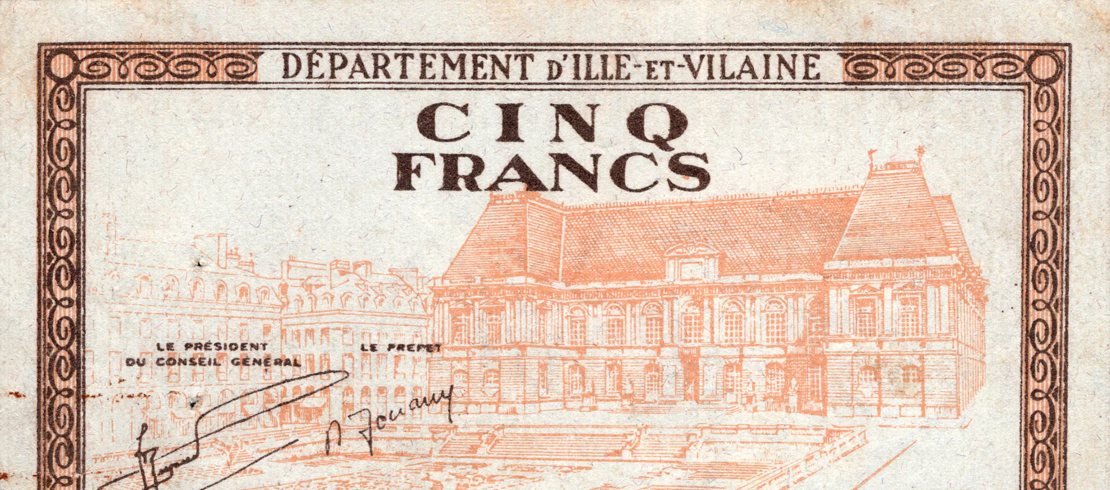 5 francs type 1940 Rennes