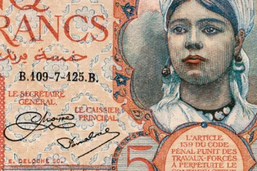 épreuve inédite du 5 francs type 1924, Banque de l'Algérie